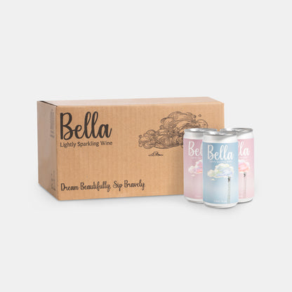 Bella - Sparkling Wine - Rosé and White - Mixed 12 Pack